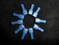 Preview: Flachstecker 6,3 mm, blau, isoliert