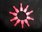 Preview: Flachstecker 6,3 mm, rot, isoliert