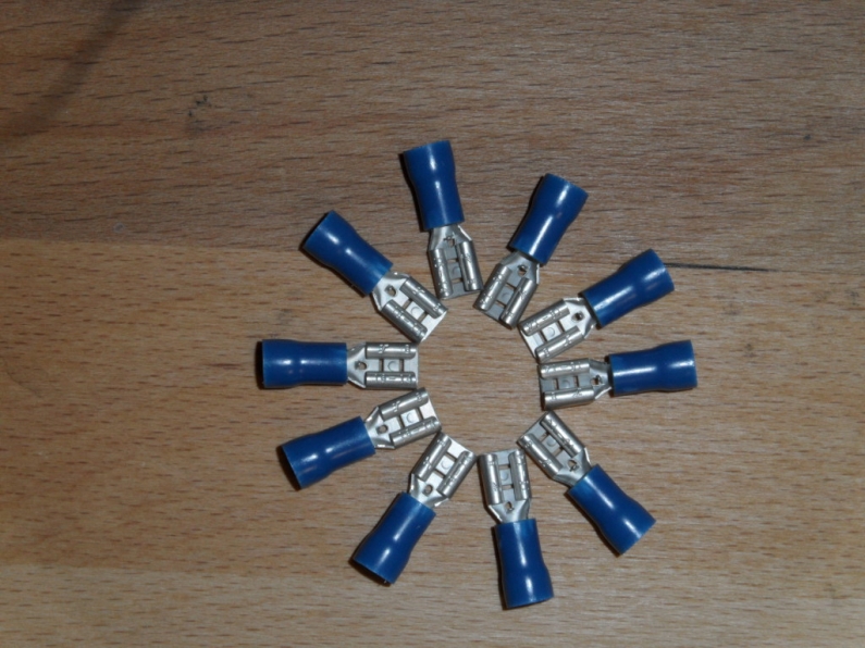 Flachstecker 4,8 mm, blau