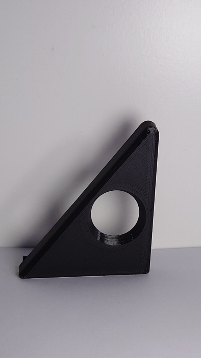 Spiegeldreieck rechts, manueller Spiegel, schwarz