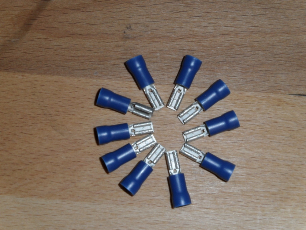 Flachstecker 2,8 mm, blau