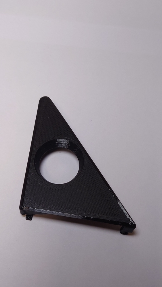 Spiegeldreieck links, schwarz