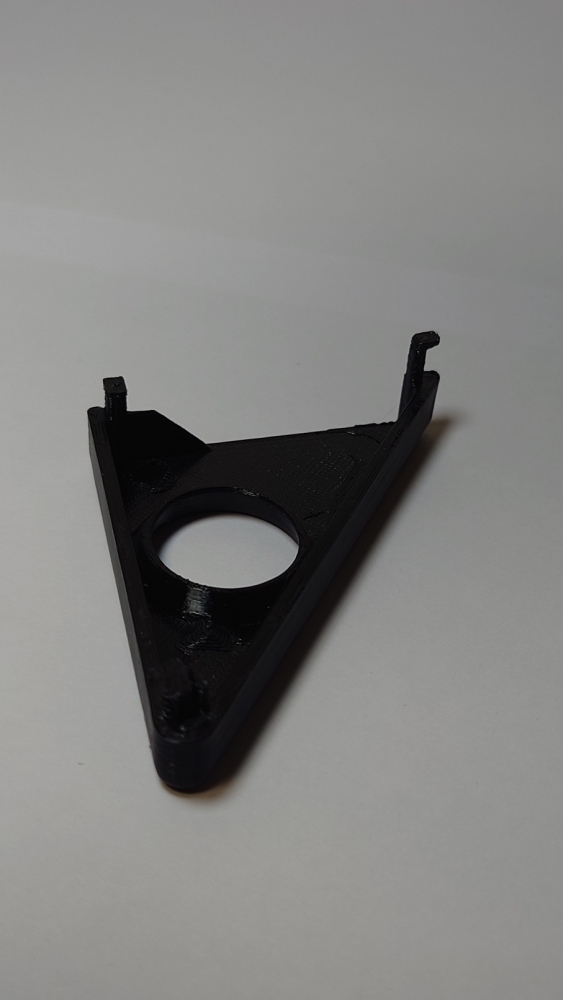 Spiegeldreieck links, schwarz