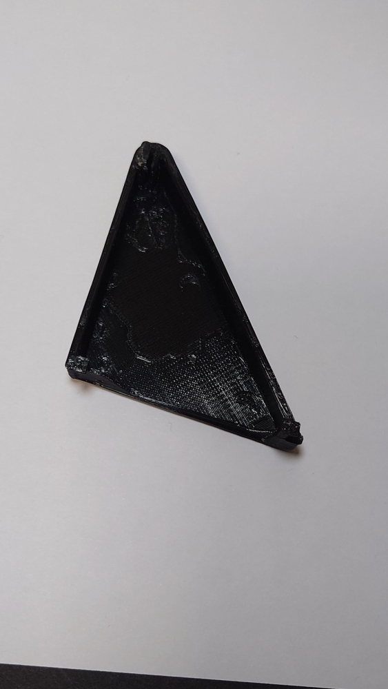 Spiegeldreieck rechts, schwarz