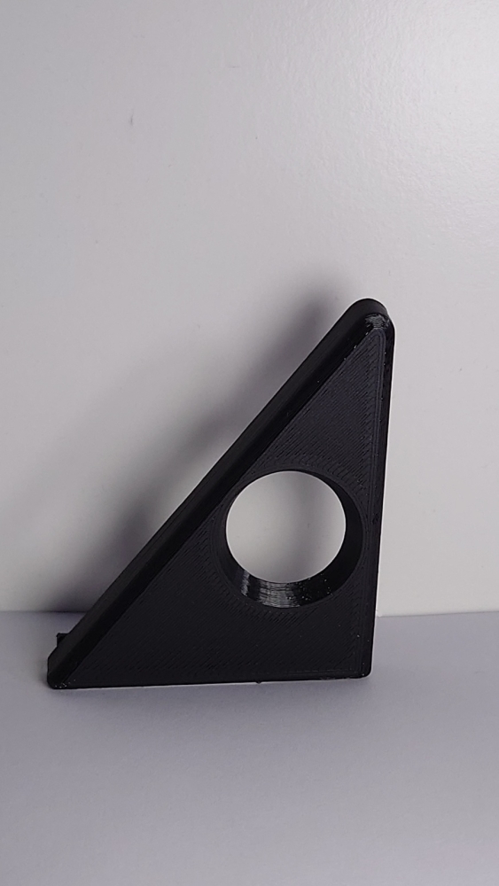 Spiegeldreieck rechts, manueller Spiegel, schwarz