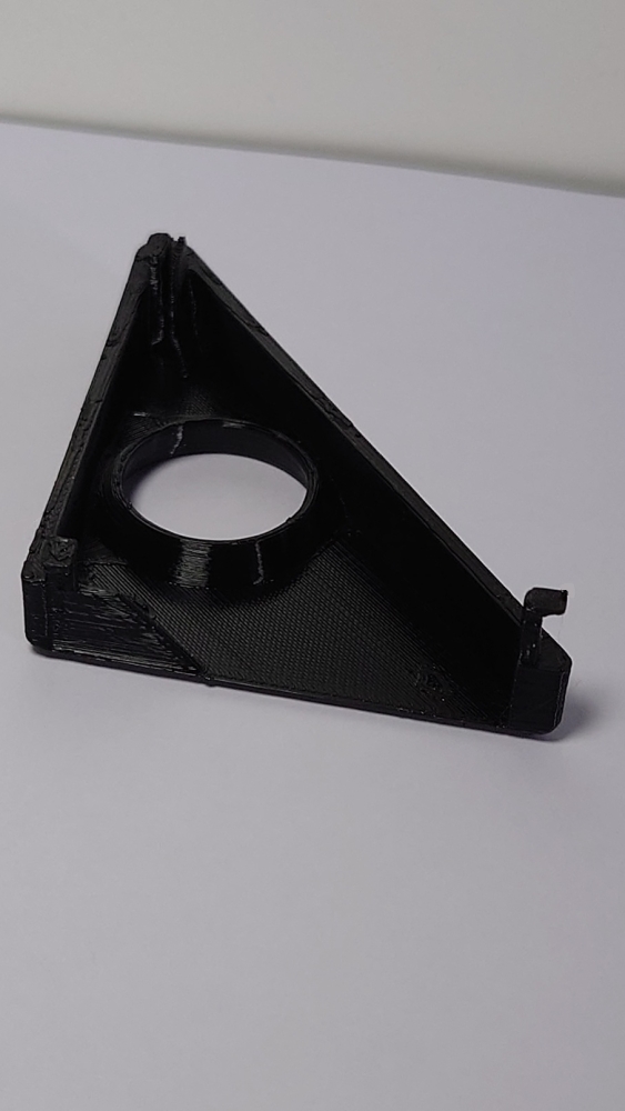 Spiegeldreieck rechts, manueller Spiegel, schwarz